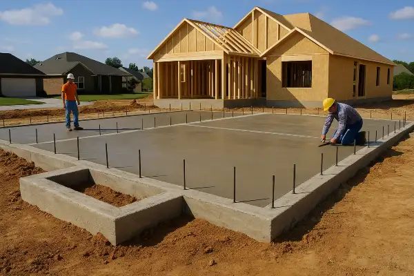 a stamped concrete patio from ES Concrete Solutions in Round Rock, TX 